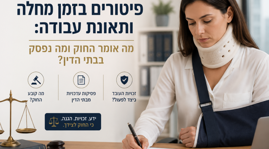 פיטורין בזמן מחלה